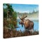 Stupell Industries Rustic Moose Wading in Shore Canvas Wall Art Design by Kevin Daniel